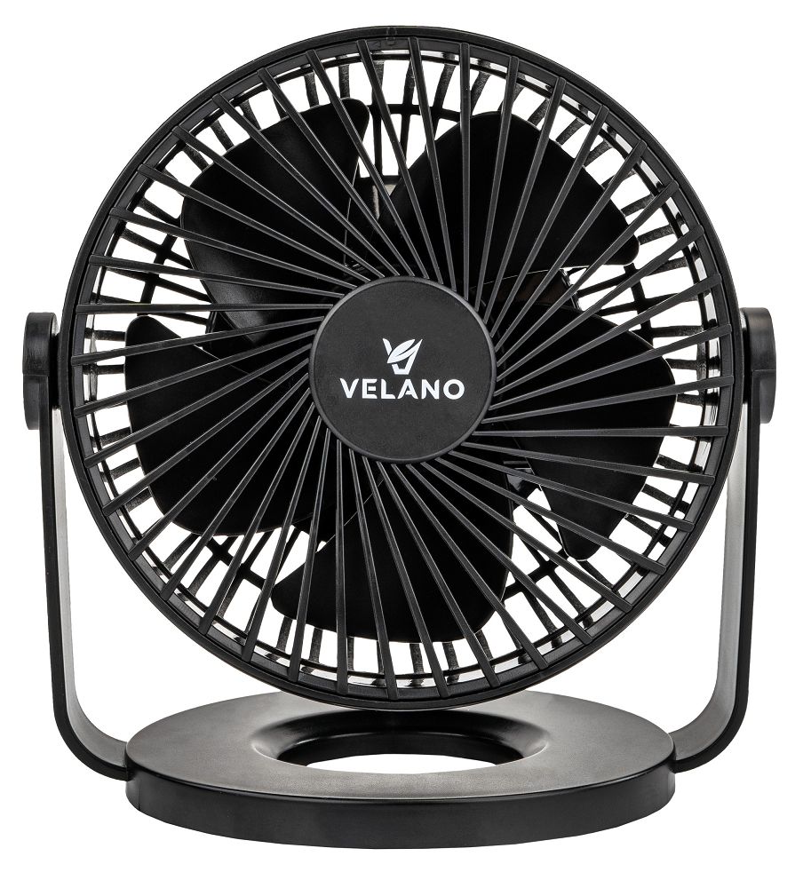 Ventilator de birou cu baterii Velano, negru, 1200 mAh, Powermat VELWEBS0011