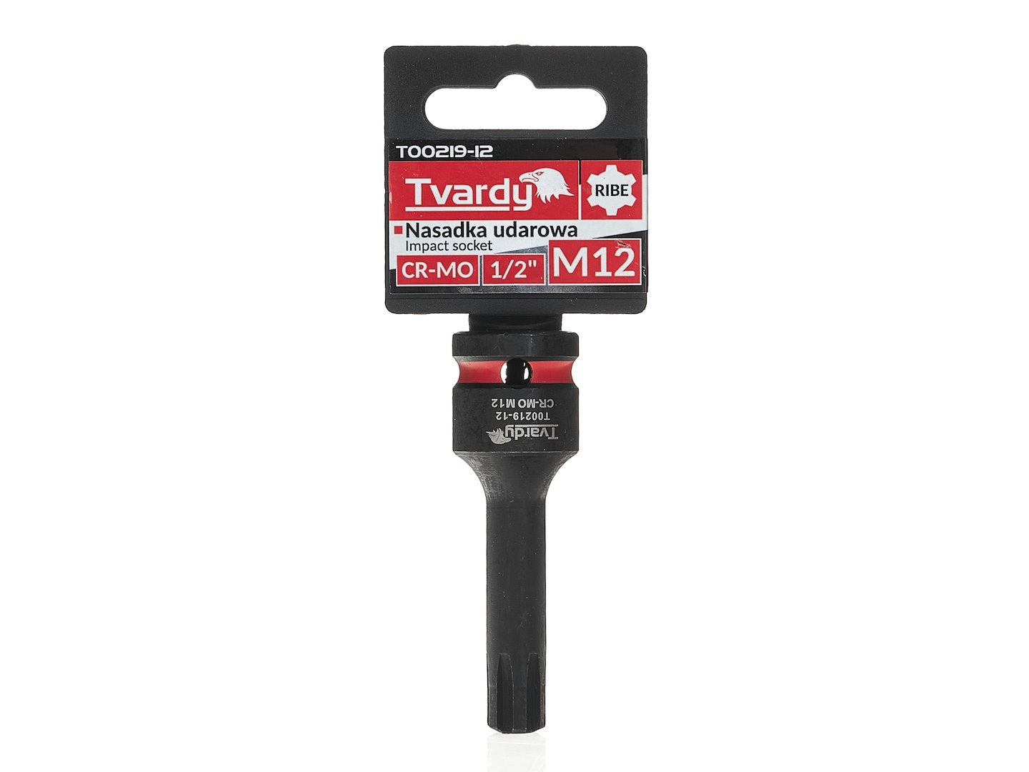 Cheie tubulara de impact RIBE 1 / 2", M12, Cr-Mo, Tvardy T00219-12