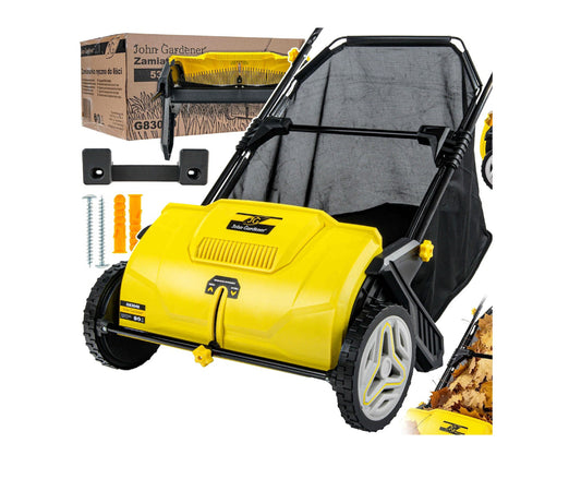 Colector manual pentru frunze si iarba, 53 cm, John Gardener G83040
