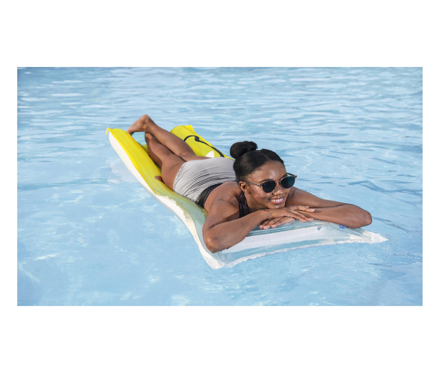 Saltea gonflabila de innot Squeeze Lemon, 183 x 69 cm, Bestway 21680